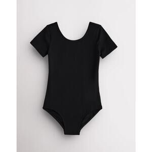 NEW! Stelle Girls Performance Short-Sleeve Leotard in BLACK (2-3T)